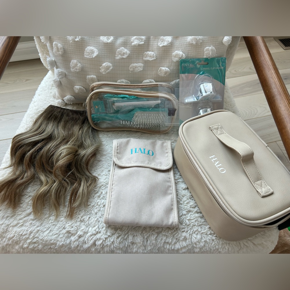 Halo Couture Layered 12” Extensions color 622 with Accessories Kit